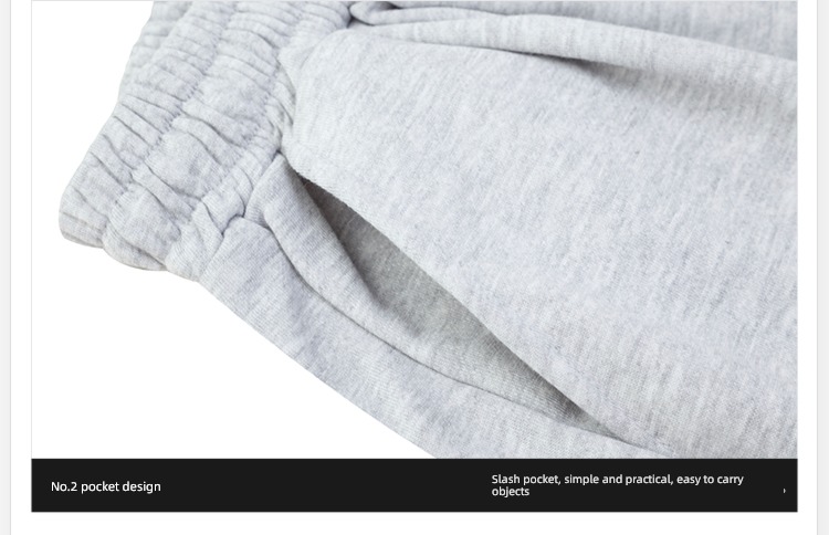 grey Broad leg Basketball Versatile easy motion trousers