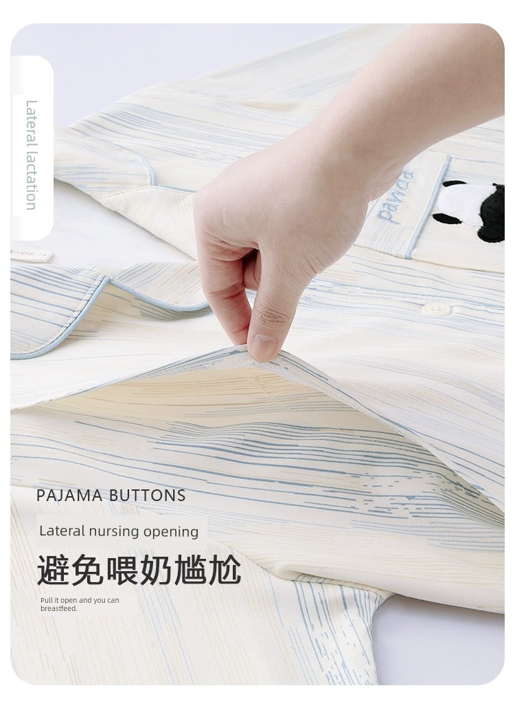 With Chest Pad Pure Cotton Spring and Autumn Nursing Clothing Confinement Clothing — 13