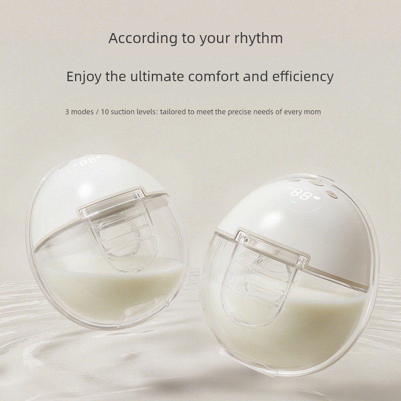 Justu Hands-Free Single and Double Electric Breast Pump, Silent Fully Automatic Milk Extractor, Wearable Portable Breast Pump — 2