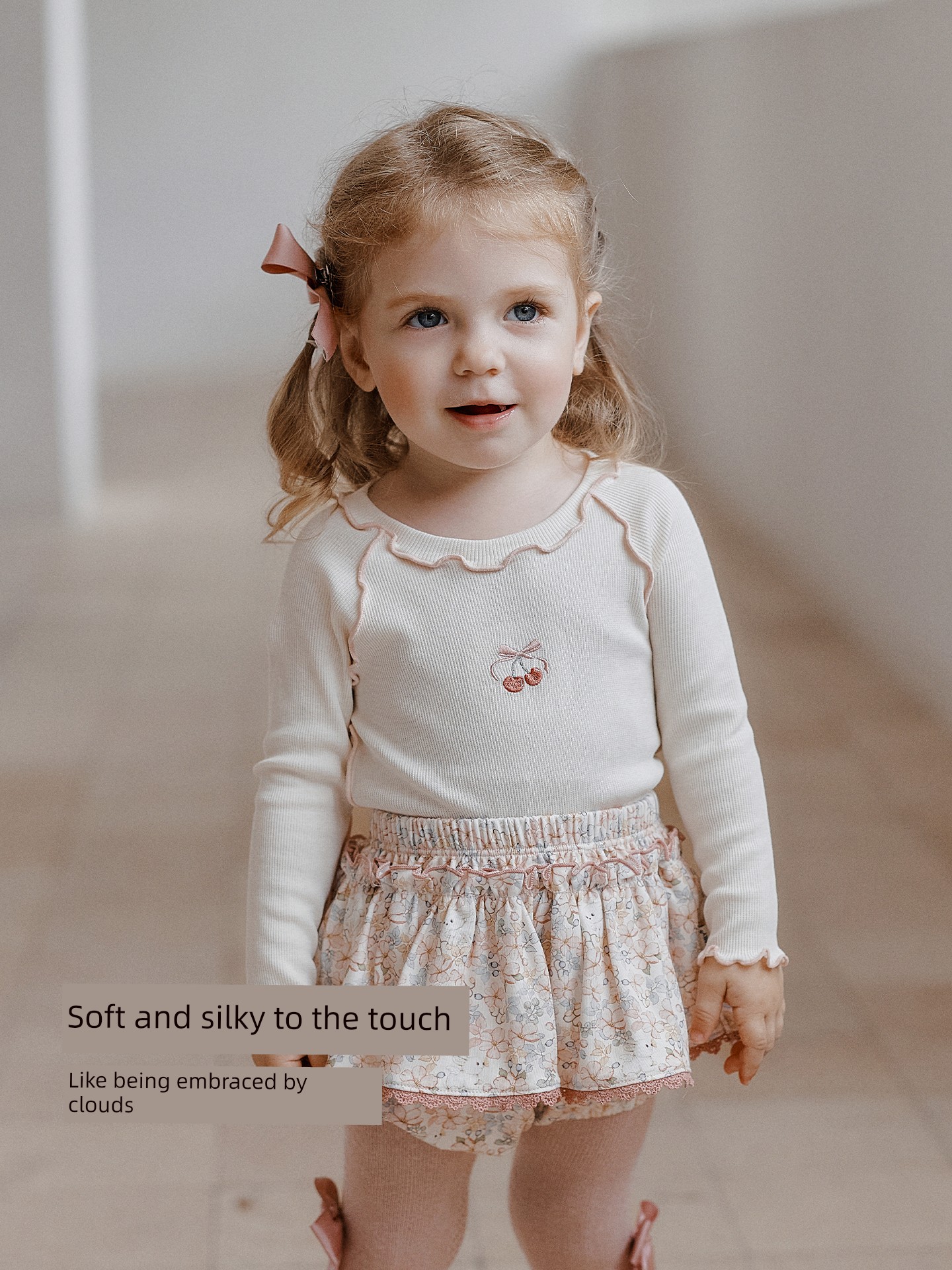 [New Product] Oak Family Girls' Long-Sleeved T-Shirt Kidsren's Bottoming Shirt Autumn Round Neck Pure Color Top — 4