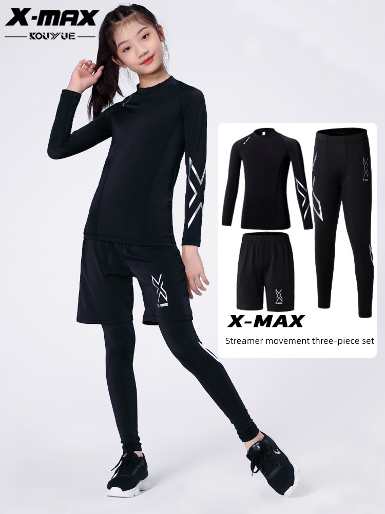 children Training clothes elastic force suit Basketball Tights