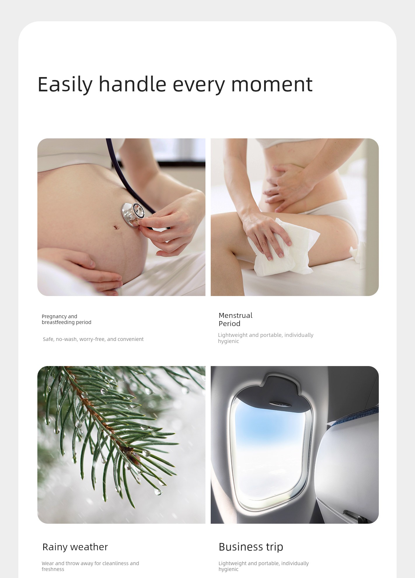 Babycare Jinshan Camellia Disposable Women's Underwear, No-Wash, Daily Use, High-Waisted, for Travel, Postpartum, and Maternity — 22