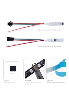 WS2811 Light Strip 12V Full Color Light Strip Magic Color Light Strip 5050 External Control Light Strip Streamer Running