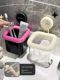 Suction cup waste recycling face towel storage box wall-mounted toilet bathroom toilet bathroom bathroom face towel storage rack