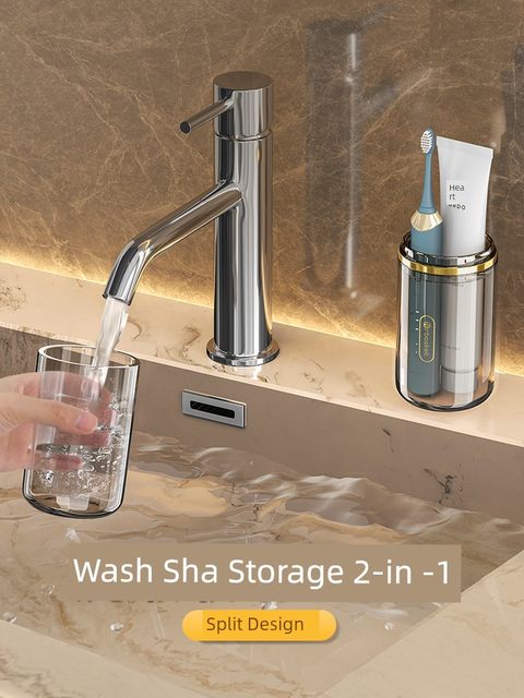 Travel Washing Cup Toothbrush Toothpaste Toothware Cup Portable Teeth Cylinder Storage Set Three-in-One Travel Mouth Garment Cup