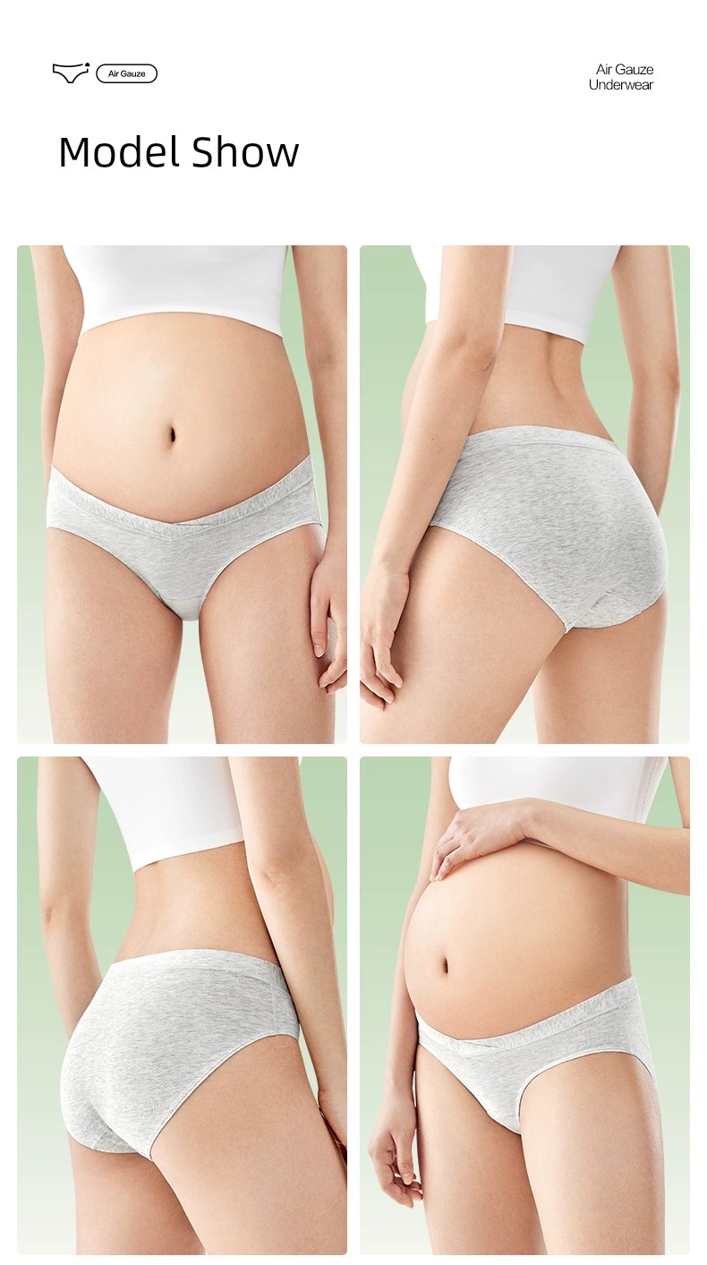 Purcotton Pregnant Women's Underpants Antibacterial High Content in Early, Middle and Late Pregnancy Cotton Crotch Confinement Special Low Waist All Year — 18