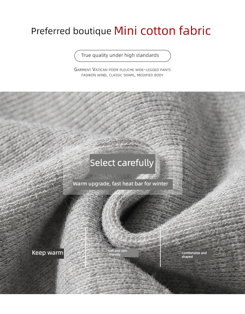 female Autumn and winter Plush ins Show thin Versatile Sports pants
