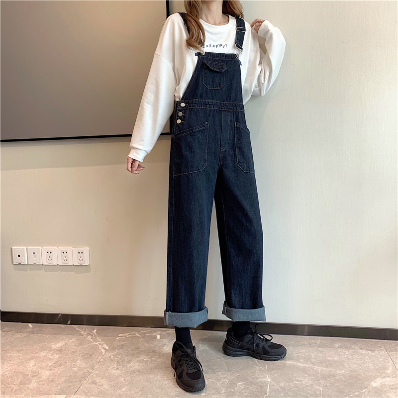 Age reduction Design sense niche High waist easy Denim pants