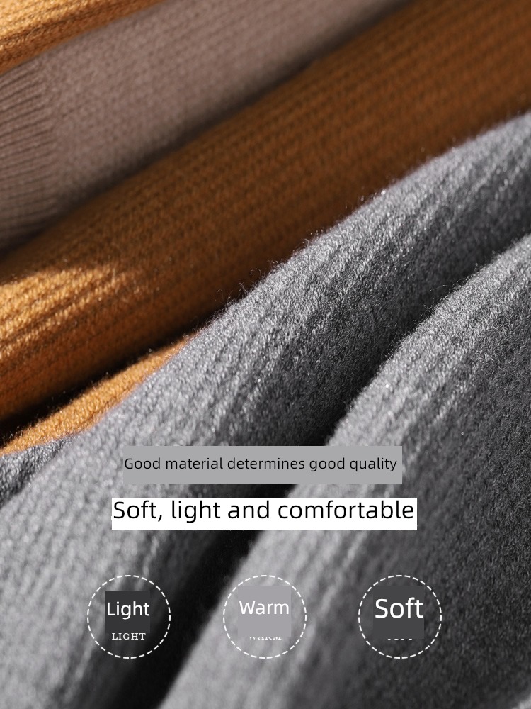 Autumn and winter keep warm Thread clothes constant temperature Half high collar Undershirt male Self-cultivation sweater Inner lap Sweater business affairs leisure time jacket