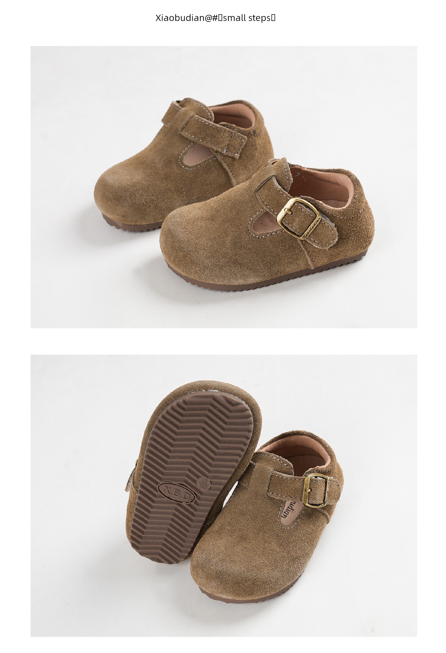 Little Steps Girls' Birkenstock-Style Shoes Autumn Children's Leather Shoes Baby Soft Sole Walking Shoes Non-Slip Girls' Shoes Boys' Shoes — 16