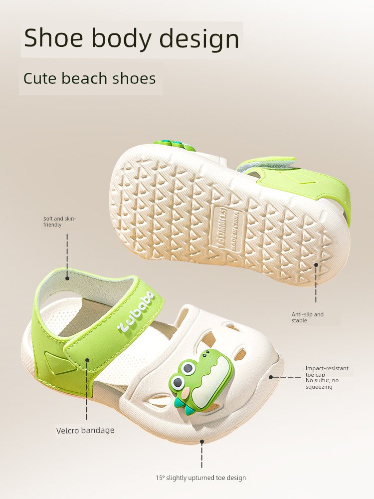 Children's Sandals for Boys Summer 2026 New Style Infant Girls Breathable Lightweight Beach Non-Slip Baby Sandals — 3