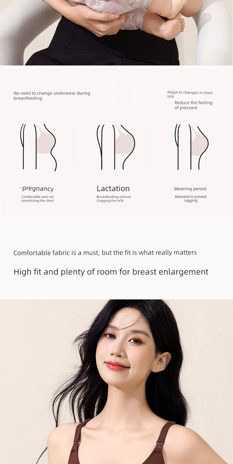 [Clearance] October Queen Nursing Bra for Pregnancy and Postpartum, Specialized for Breastfeeding, Anti-Sagging Maternity Bra — 9