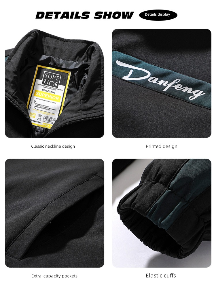 spring and autumn easy Plush thick schoolboy charge clothes loose coat