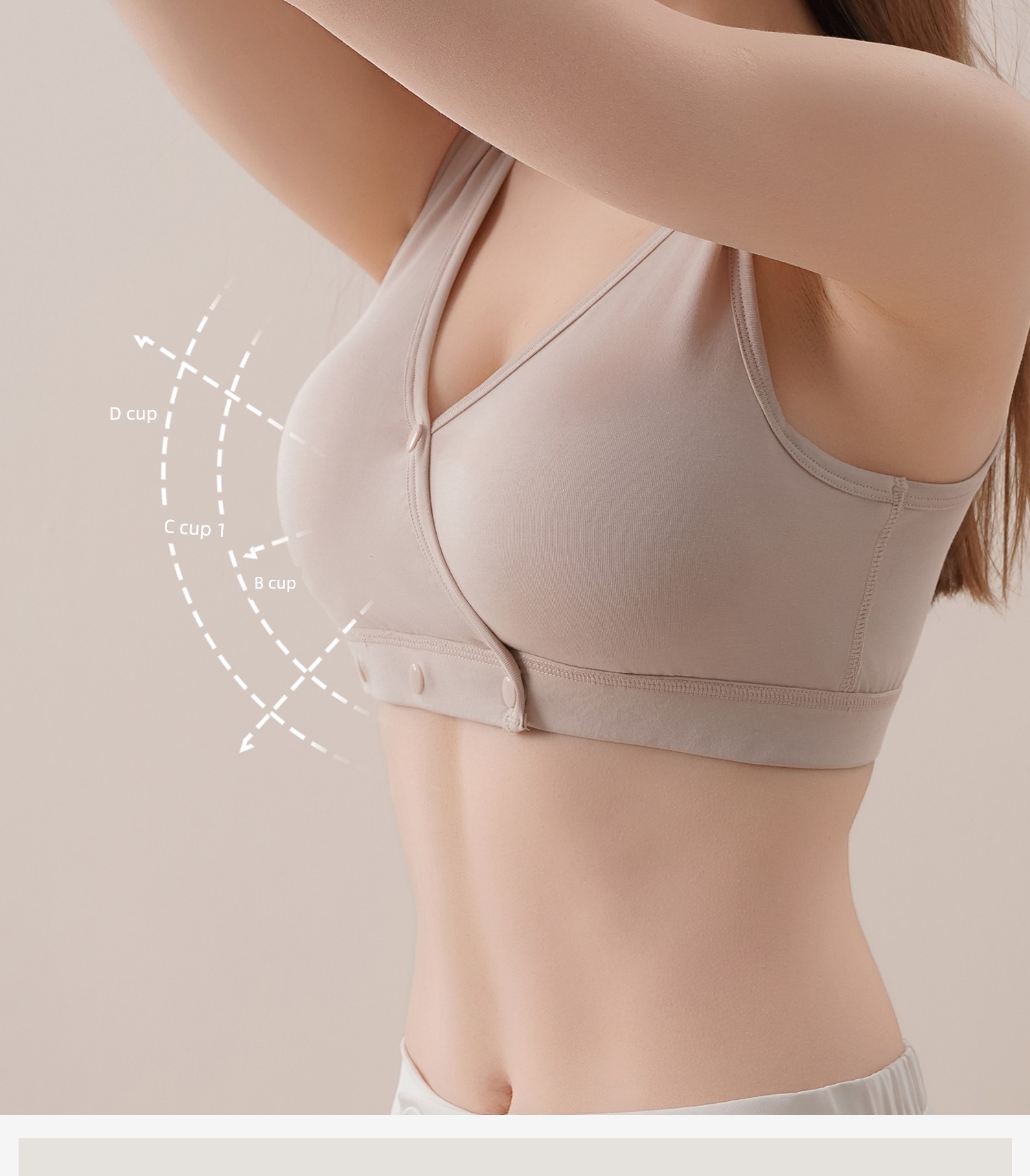 [C-G Large Size Large Bust] Nursing Bra with Large Cups to Prevent Sagging, Specially Designed for Postpartum Breastfeeding, Thin Summer Style Bra — 23