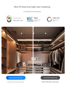 Xiaomi Smart Cabinet Light Strip Embedded LED Light Sideboard Cabinet Bottom Light Wardrobe Wine Cabinet Bookcase Lamina