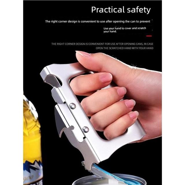 Manual can opener Multifunctional bottle opener Stainless steel can opener Iron can knife opening tool