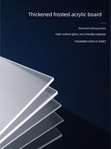 Frosted Acrylic Board Transparent Plexiglass Translucent Board Partition Black Matte Milky White Light Box Sheet