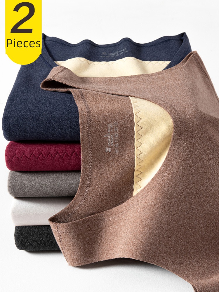 Derong Autumn and winter Sanding Protecting stomach shirt keep warm vest