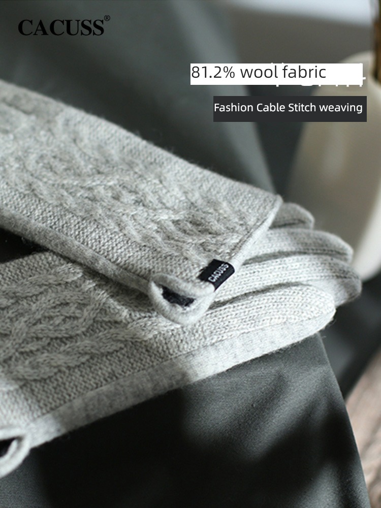CACUSS ma'am Wool Plush Touch screen outdoors glove
