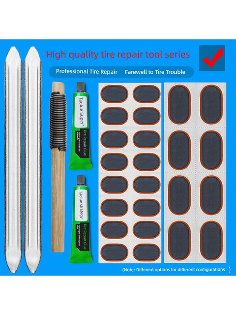 Inner tube repair and tire repair tool inner tube repair electric motorcycle bicycle tire repair set glue film