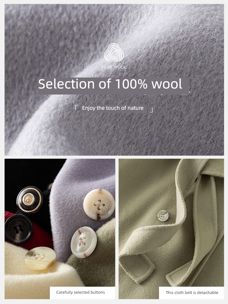 Van schlan 22FS4104 Medium and long term Woollen overcoat