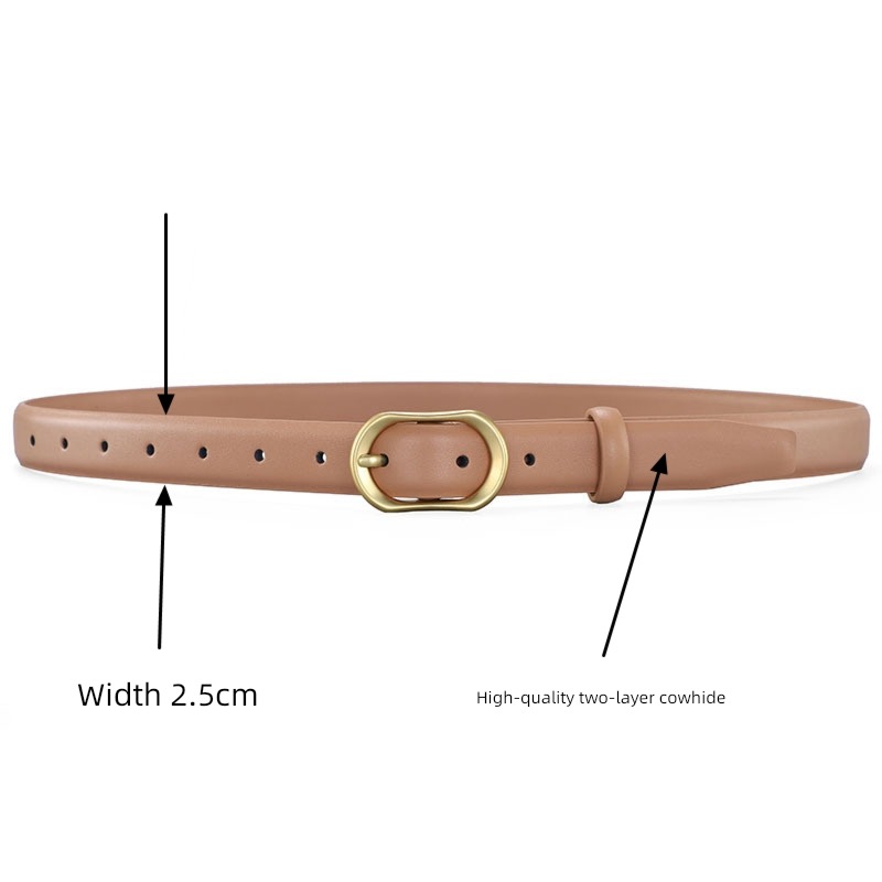 ma'am Pin buckle Matching suit skirt Versatile Belt