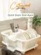 Drain rack for bowls and chopsticks household kitchen countertop tableware storage box disc plate chopsticks partition double-layer drain sink storage rack