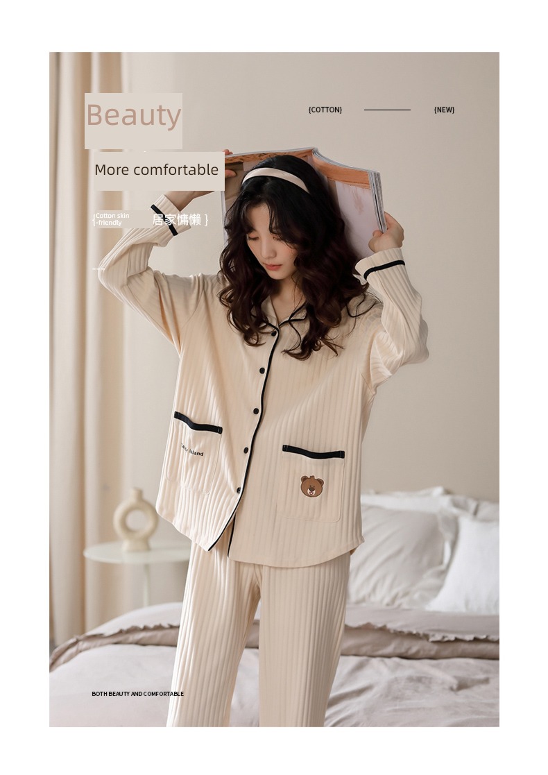 easy Cotton winter One female autumn lovers pajamas
