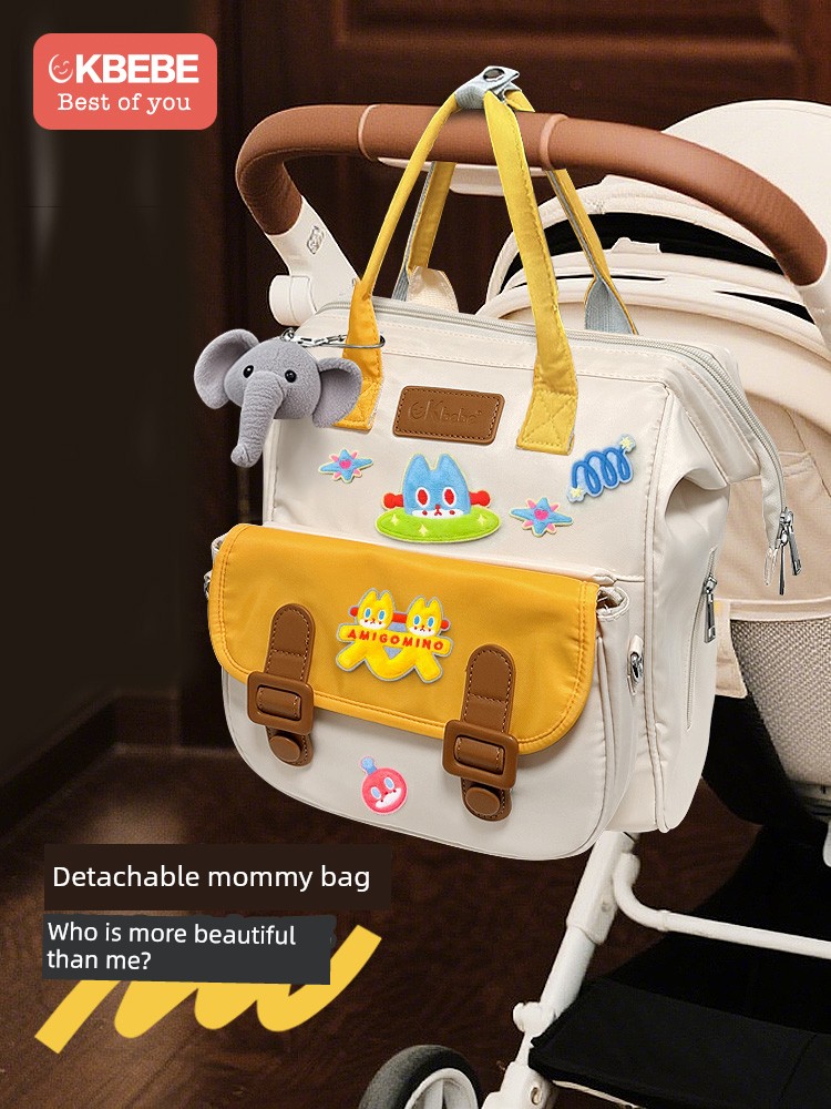 Ckbebe Parent-Child Mommy Bag Backpack, Small Bag for Taking Kids Out, Convenient Portable Backpack, Baby Crossbody Small Bag