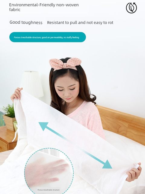 Disposable bed sheets, pillowcases, quilt covers, quilts, single bedding, train double sleeper travel hotel