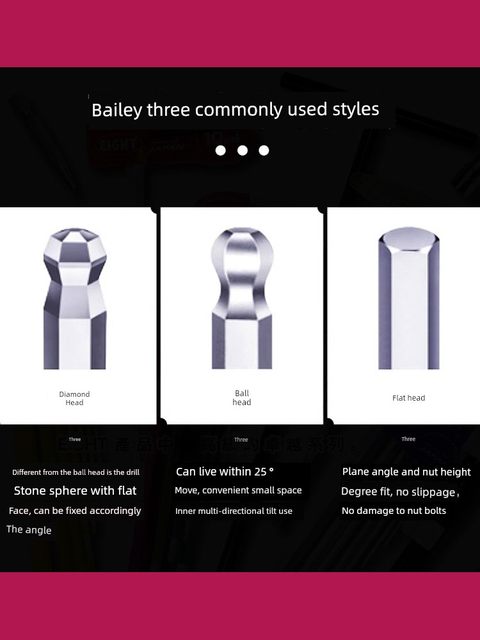 Original imported Bailey Allen wrench set ball head flat head 6 corner screwdriver 9 piece set hardened metric