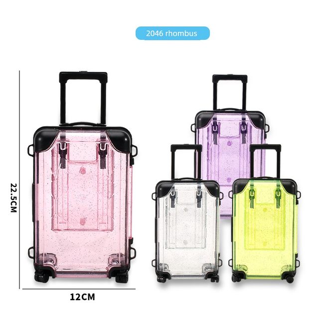Children's toys, various mini square suitcase trolley case, travel case, cosmetics, cosmetics, toy storage box