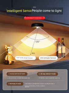 Self-Adhesive Display Cabinet Magnetic Suction Rechargeable Hill Light Strip