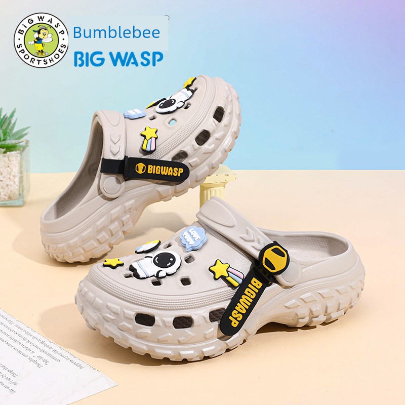 Bumblebee Kids Hole Slippers Boys Summer New Arrival Non Slip 2025 Sandals Older Boy Children's Shoes Sandals — 4