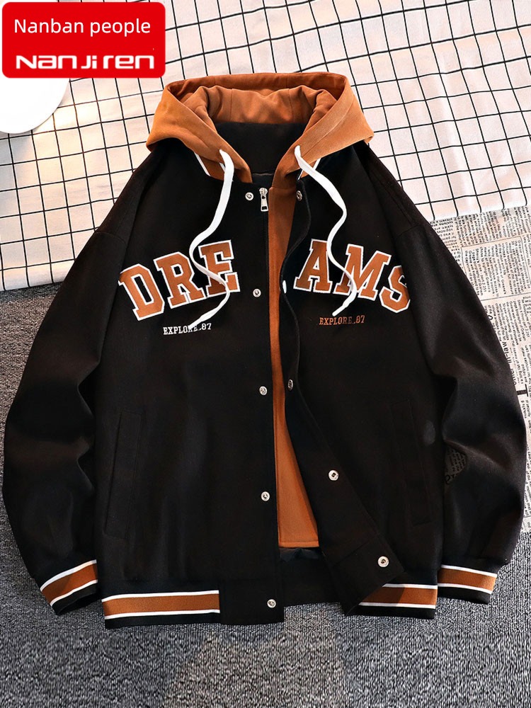 NGGGN Spring and Autumn Men's style leisure time Jacket loose coat