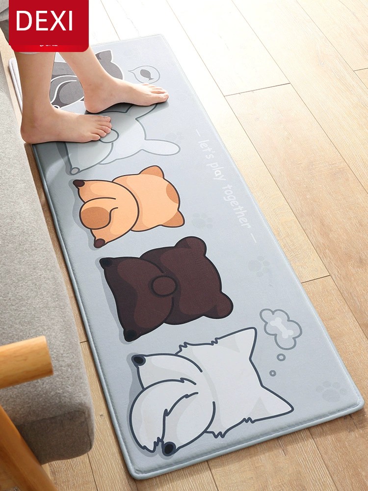 可愛萌貓掌造型吸水地墊 專用浴室廚房多功能地毯