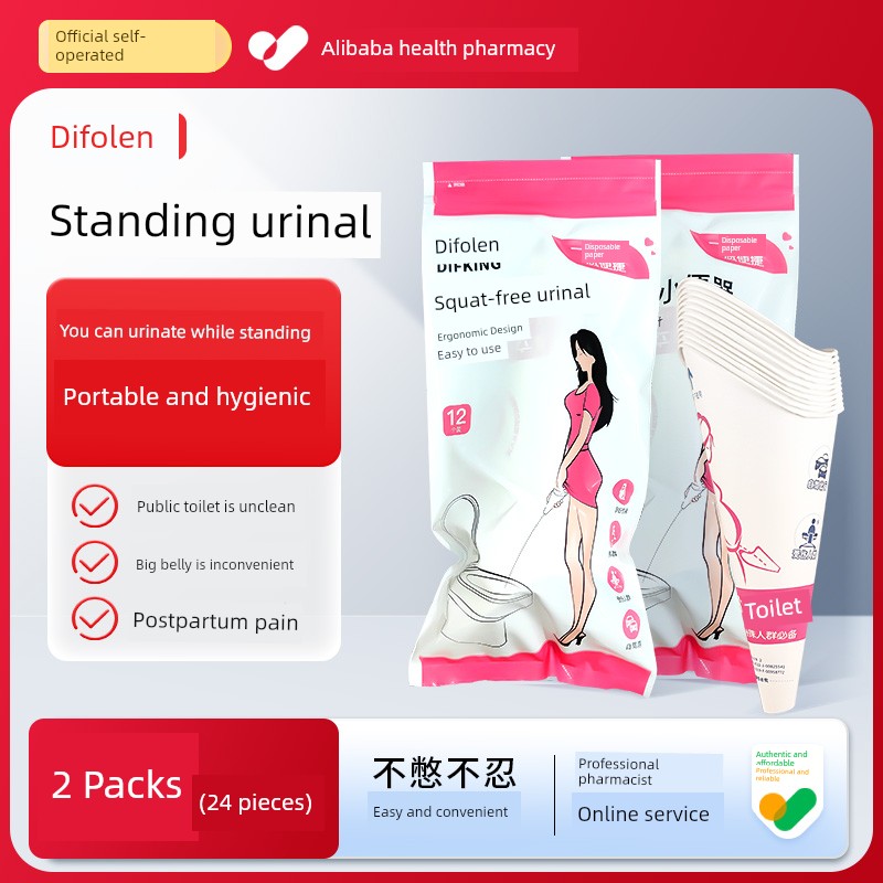 Standing Urination Device for Women, Disposable Urinal for Pregnant Women, Eliminates the Need to Squat, Allows Girls to Urinate While Standing — 2
