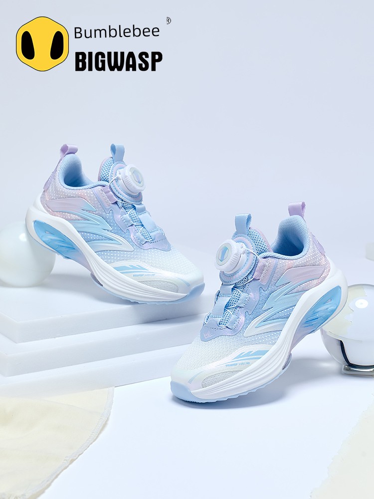 Bumblebee Girls' Sports Shoes Autumn New Comfortable Children's Student Shoes Little Girls' Mesh Breathable Running Shoes — 4