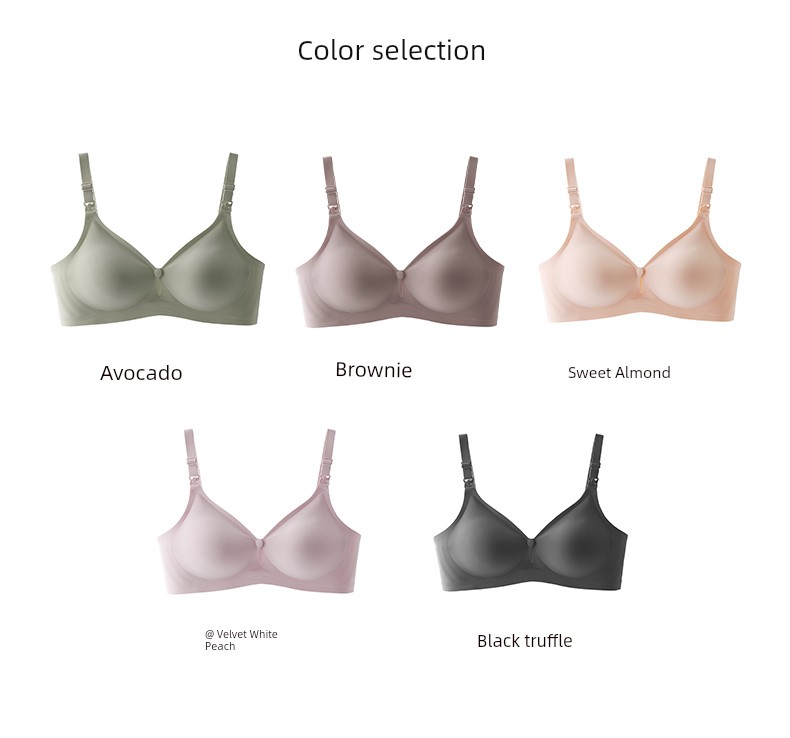 Sohiwoo Maternity Breastfeeding Underwear Autumn Push up and Anti-Sagging Bra Breastfeeding Special Pregnancy Plus Size — 30