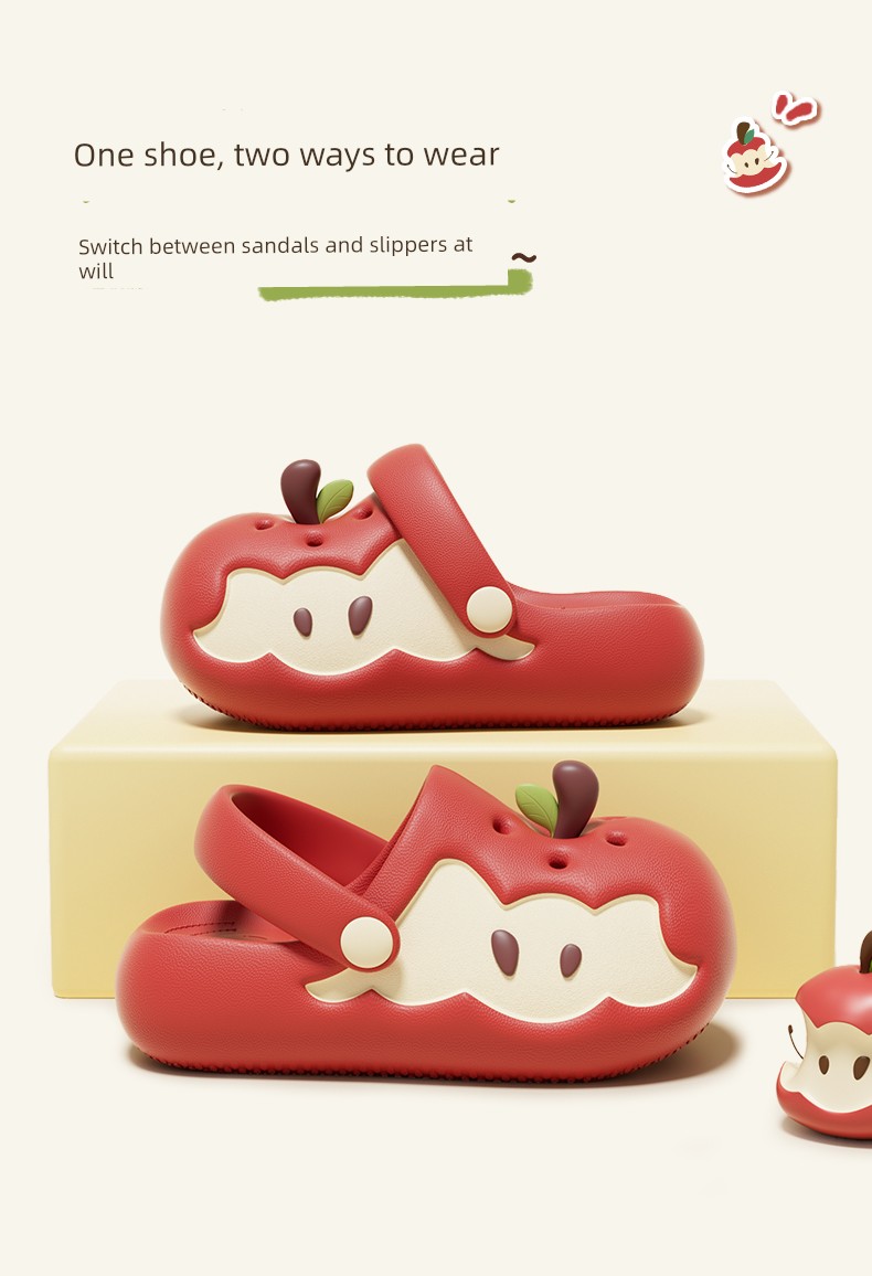Chedoir Apple Kidsren's Clogs for Boys and Girls Summer 2026 New Style Non-Slip Kidsren's Toe-Toe Slippers for Outdoor Wear — 5