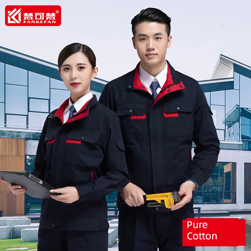 pure cotton suit Autumn and winter double-deck Electric welding coverall