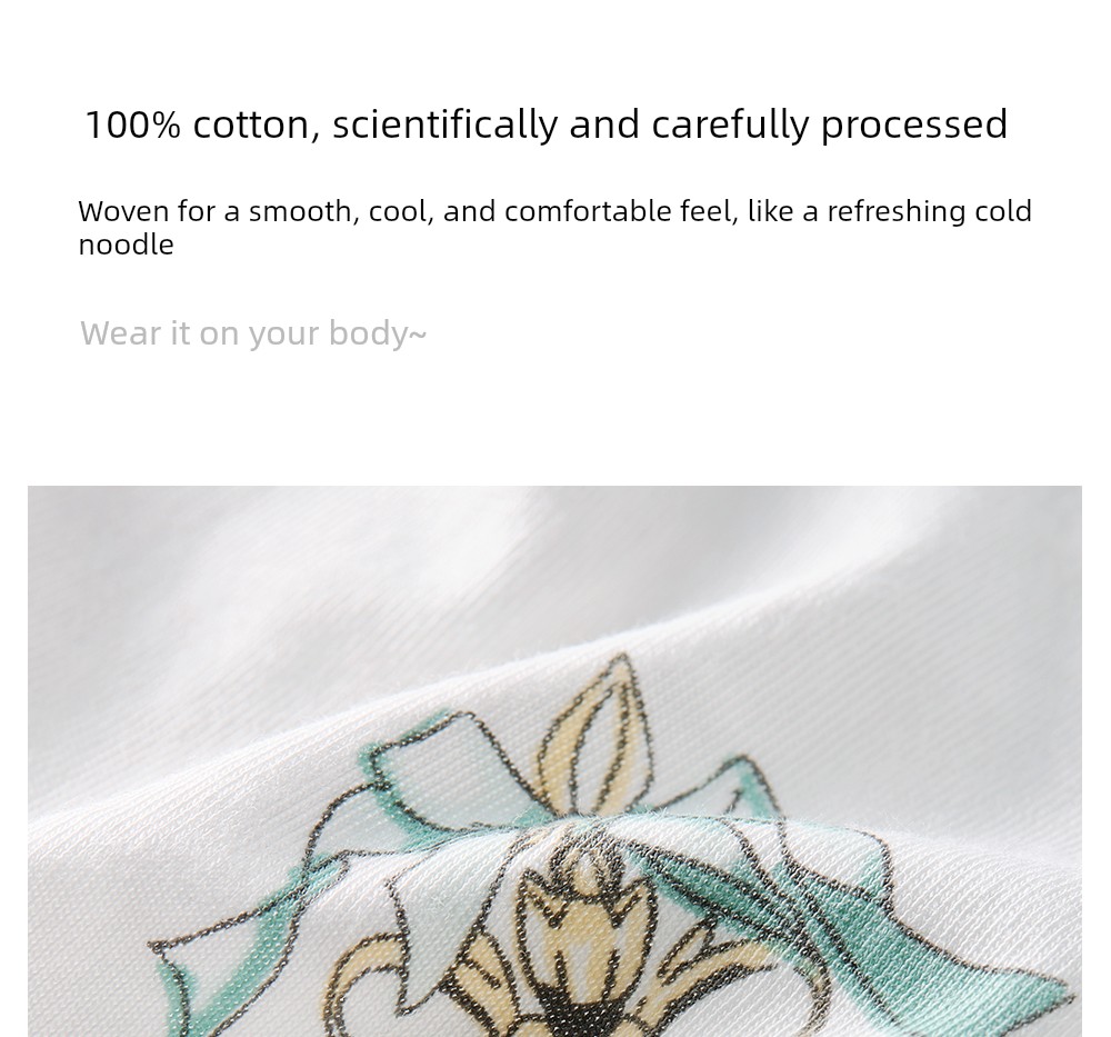 Beitais [Little Cool Skin] Baby Clothes Summer Thin Style Baby Romper Three-Quarter Sleeve Pajamas Pure Cotton Air Conditioning Suit — 17
