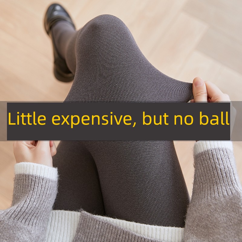 Fat mm Spring and Autumn winter Plush grey keep warm cotton-padded trousers