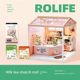 Ruole Super World Hut Store Milk Tea Shop Kitchen Living Room Girls Birthday Gift Diy Hut Assembly