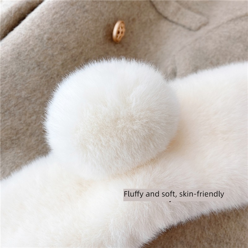 overlapping Lovely wind Autumn and winter Imitation Rex rabbit hair female thickening