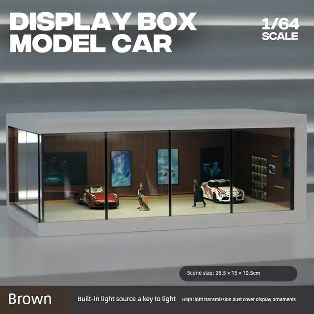 1 64 simulation alloy car model display hall garage scene high-transparent acrylic lighted parking lot model display stand