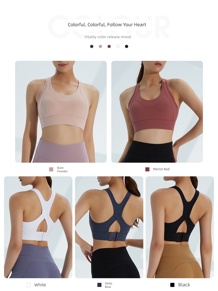 run Vest style yoga Bodybuilding bra fixed Brassiere