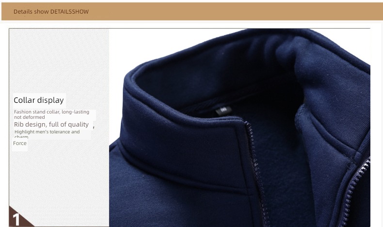 man thickening Autumn and winter trend leisure time keep warm Sweater