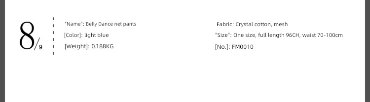 Flying Charm Belly Dance trousers 2022 new pattern Belly Dance Mesh pants Belly Dance  Belly Dance trousers Lower garment