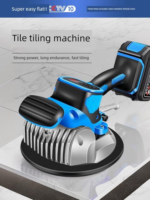 Super easy flat ceramic tiling machine vibrator high-power large-plate electric tiling machine floor tiling machine top ten brands